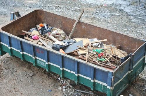 Professional team conducting office clearance in Neasden