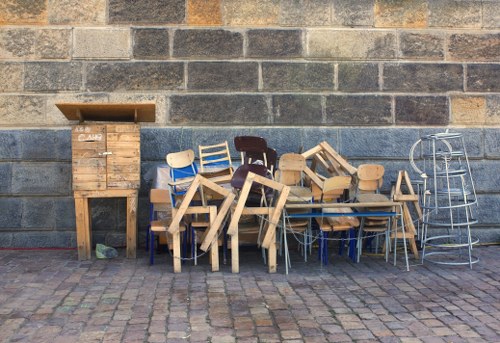 Satisfied customers after furniture clearance