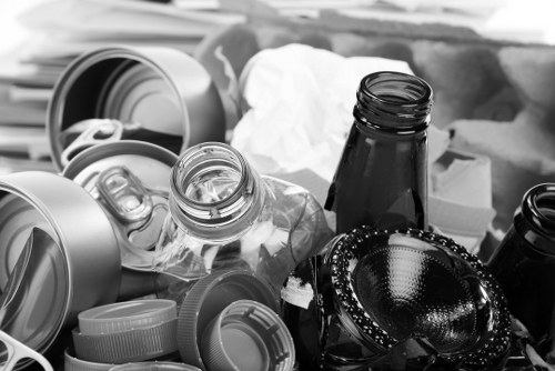 A van parked outside a Neasden flat ready for clearance