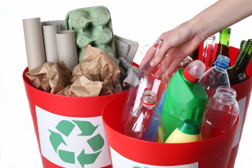 Bulky waste being collected in Neasden